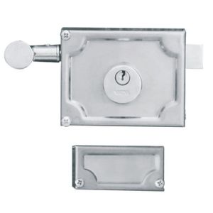 Fechadura Externa Aço 100mm Mgm De Sobrepor Inox