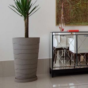 Prato Redondo Para Vaso 30 4,5cm X 34cm Japi Mármore
