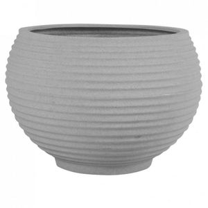 Vaso Para Plantas Redondo Em Polietileno 42 Esfera Lattice 33cmx31cm Japi Cimento