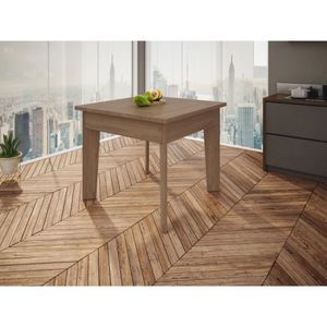 Mesa Quadrada 900 Primavera Casa e Jardim Móveis Stain Castanho