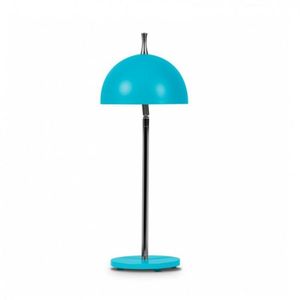 Abajur Para 1 Lâmpada Redondo 7615 Jd Molina Azul
