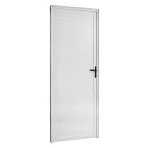 Porta De Alumínio Lambri Project Mgm 210cmx70cm Branco
