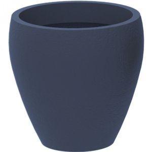 Vaso Redondo De Polietileno Rústico Japi Grafite
