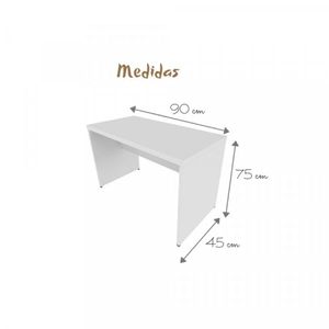 Mesa para Escritório Kit Cubos Bramov Móveis Branco
