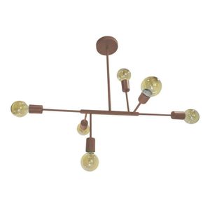 Lustre Roy Jd Molina Cobre Isadora Design Bivolt