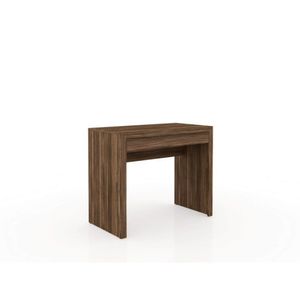 Conjunto Home Office com Mesa Estante 2 Portas e Balcão 2 Portas Siena Móveis Nogal