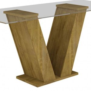Conjunto Sala De Jantar Mesa Tampo De Vidro e 4 Cadeiras Classic Cel Móveis Ypê/pena 84