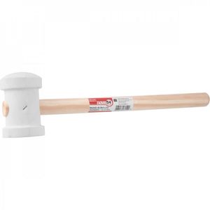 Martelo De Borracha 60 Mm Para Azulejista Branco Nove54 - Caixa Com 2 Unidade - Branco
