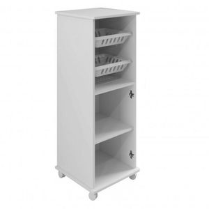 Conjunto de Balcão para Cooktop 2 Portas 1 Gaveta e Fruteira 1 Porta 2 Cestos Espresso Móveis Branco/nevada