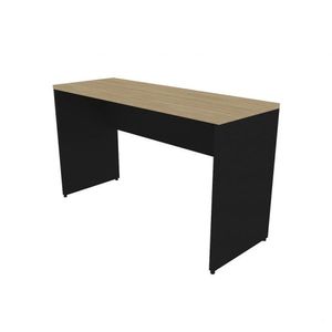 Mesa Reta Corp 25mm 140 Cm Bramov Móveis Preto/carvalho Mel