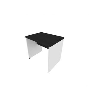 Mesa Reta Natus 40mm 80 Cm 60 Cm Bramov Móveis Branco/preto