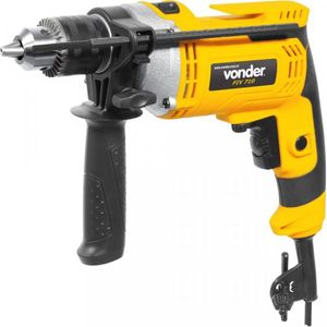 Kit Ferramentas Espresso Móveis Com Furadeira De Impacto 1/2 Polegadas 127v E Broca De Aço Rápido 80mm 392060 Amarelo