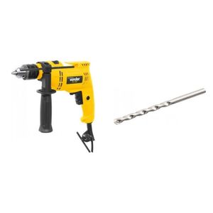 Kit Ferramentas Espresso Móveis Furadeira Impacto 1/2 Polegadas 220v e Broca Para Concreto 250mm - 1" 390631 Amarelo