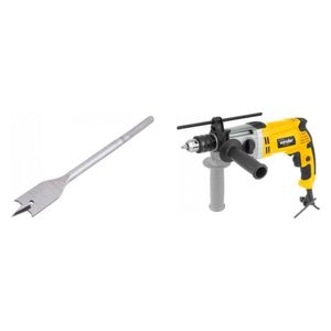 Kit Ferramentas Espresso Móveis Com Furadeira 127v E Broca Chata 7/8"x6" 385510 Amarelo