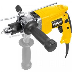 Kit Ferramentas Espresso Móveis Com Furadeira De Impacto 127v E Broca 3/8"x12" 390293 Amarelo