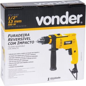 Kit Ferramentas Espresso Móveis Com Furadeira Impacto 1/2" 127v E Broca Sds Plus 80 Mm X 50 Mm X 110 Mm 386195