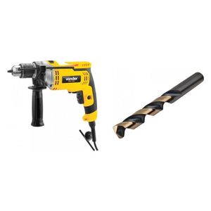 Kit Ferramentas Espresso Móveis Com Furadeira Impacto 1/2" 220v E Broca Aço 100 Mm Plus 386634