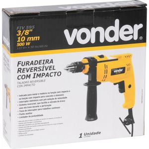 Kit Ferramentas Espresso Móveis Com Furadeira Impacto 3/8" 127v E Broca Aço 145 Mm 387616