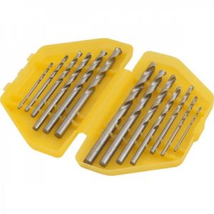 Kit Ferramentas Espresso Móveis Com Parafusadeira/furadeira 180v Bivolt E Jogo De Brocas De Aço Rápido 1/16" A 1/4" 390018 Amarelo