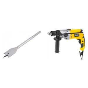 Kit Ferramentas Espresso Móveis Com Furadeira 220v E Broca Chata 1"x6" 385062 Amarelo