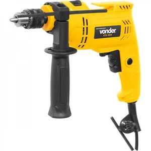 Kit Ferramentas Espresso Móveis Com Furadeira Com Impacto 3/8 Polegadas 220v E Broca De Aço Rápido 78mm 392131 Amarelo