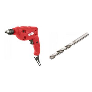 Kit Ferramentas Espresso Móveis Com Furadeira Impacto 3/8" 127v Com Jogo De Ferramentas Broca Aço 109 Mm 386879