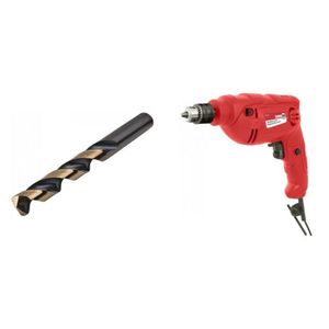 Kit Ferramentas Espresso Móveis Com Furadeira Impacto 3/8" 127v Com Jogo De Ferramentas Broca Aço 180 Mm 388185