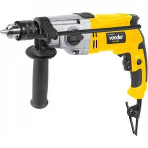 Kit Ferramentas Espresso Móveis Com Furadeira Com Impacto 1/2 Polegadas 220v E Broca De Aço Rápido 24mm 388869 Amarelo