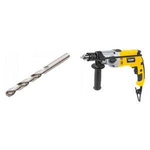 Kit Ferramentas Espresso Móveis Com Furadeira Com Impacto 1/2 Polegadas 220v E Broca De Aço Rápido 34mm 392635 Amarelo