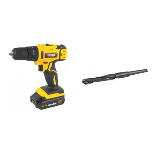Kit Ferramentas Espresso Móveis Parafusadeira/furadeira Impacto 18v Bivolt e Broca De Aço Rápido 300mm 392406 Amarelo