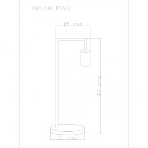 Aabajur Piaui Conti Iluminação Café