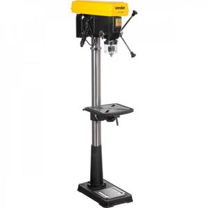 Kit Ferramentas Espresso Móveis Com Furadeira De Coluna 220v E Broca De Aço Rápido 22mm 388701 Amarelo
