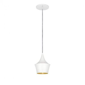 Pendente Macedonia Conti Iluminação Branco Micro e Dourado
