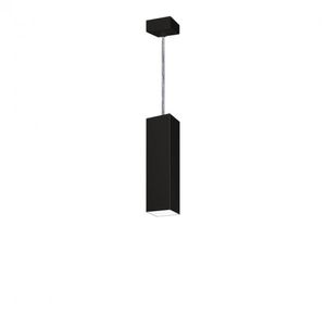 Pendente Viena Quadrado 30 Cm Conti Iluminação Preto Micro