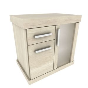 Gabinete Atacama 2 Portas 2 Gavetas Darabas Agardi Mezzo Blanco