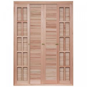 Porta Janela Com 2 Caixilhos De Correr Para Vidros Quadriculados Rondosul Natural