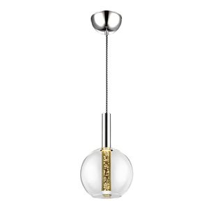 Pendente Led De Vidro Egeo 39Cmx18Cm Bella Iluminação 1X5W Transparente