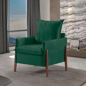 Poltrona Mm23 Martins Estofados Veludo/Verde