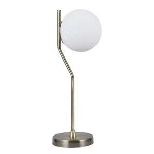 Abajur 17Cmx49Cm 1Xe27 Bolinha 5W Viva Dourado/Branco
