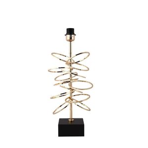 Base Para Abajur Veneto 13Cm 54Cm1Xe27 40W Bella Iluminação Dourado