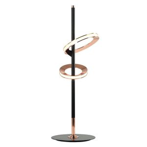 Abajur 20Cmx60Cm 4,3W+6,1W 3000K 520Lm Ginga Rose Gold/Preto