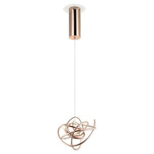 Pendente 23Cm 1X12W 3000K 960Lm Ninho Bella Iluminação Rosé Gold