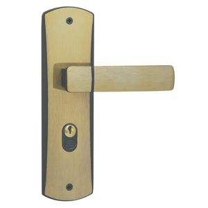 Fechadura Externa Espelho Aço 40Mm Mgm Capri Bronze Latonado