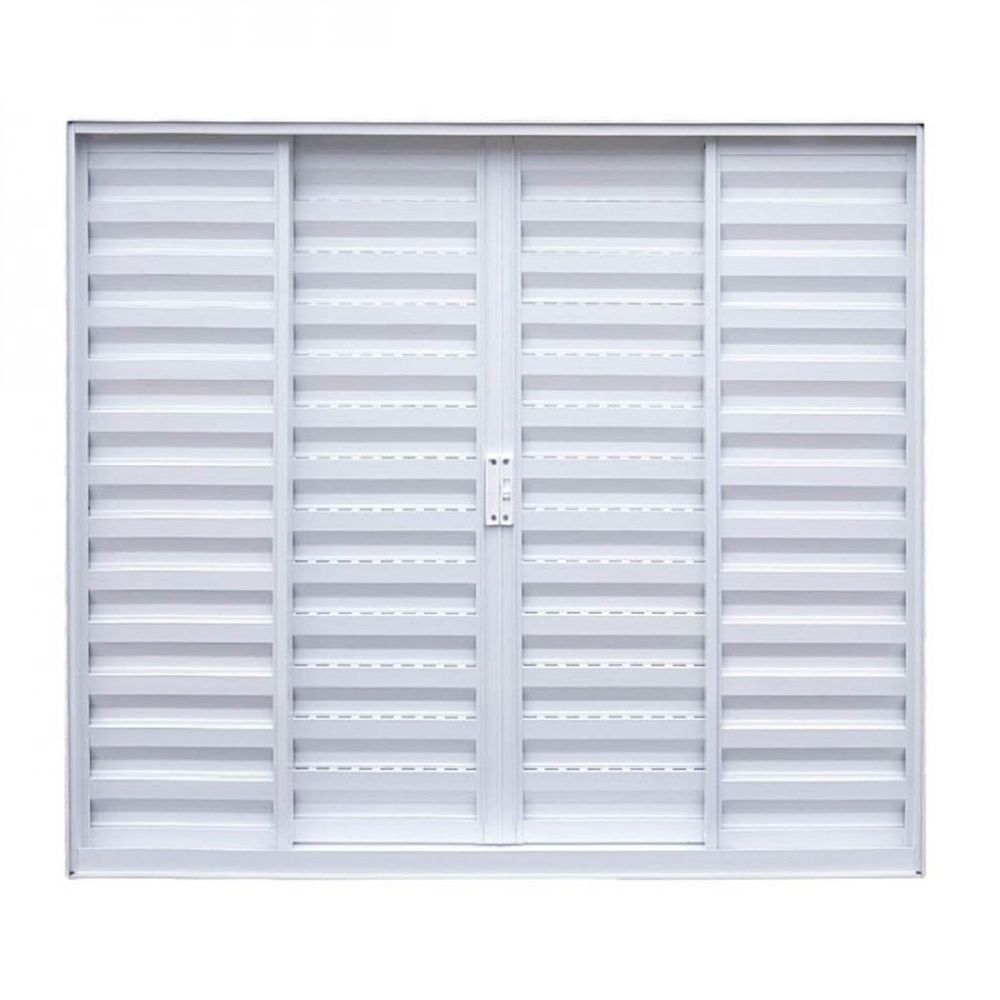 janela alumínio mgm soft com 2 folhas móveis branco 100x120x7 7