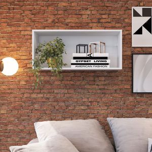 Nicho Parede Horizontal Organizador Multiuso Branco