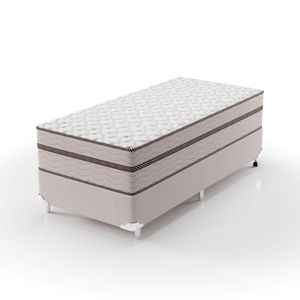 Cama Box Solteiro 88X188X63Cm Molas Ensacadas Sonhare Bege
