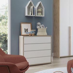 Cômoda 91,2Cm Sol Mar Divicar Branco Treviso