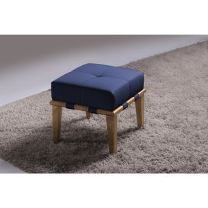 Puff 45Cm Pés Mel Livia Sofani Azul