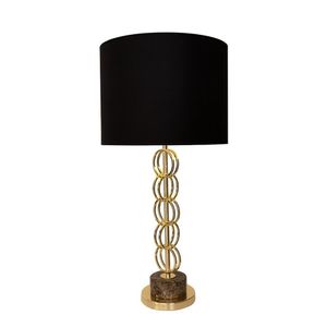 Base Abajur Vêneto 1Xe27 40W 18X57,5Cm Dourado/Marrom