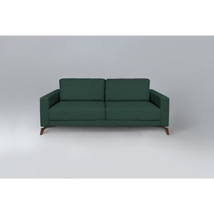 Sofá 210Cm Pés Imbuia Henry Sofani Verde